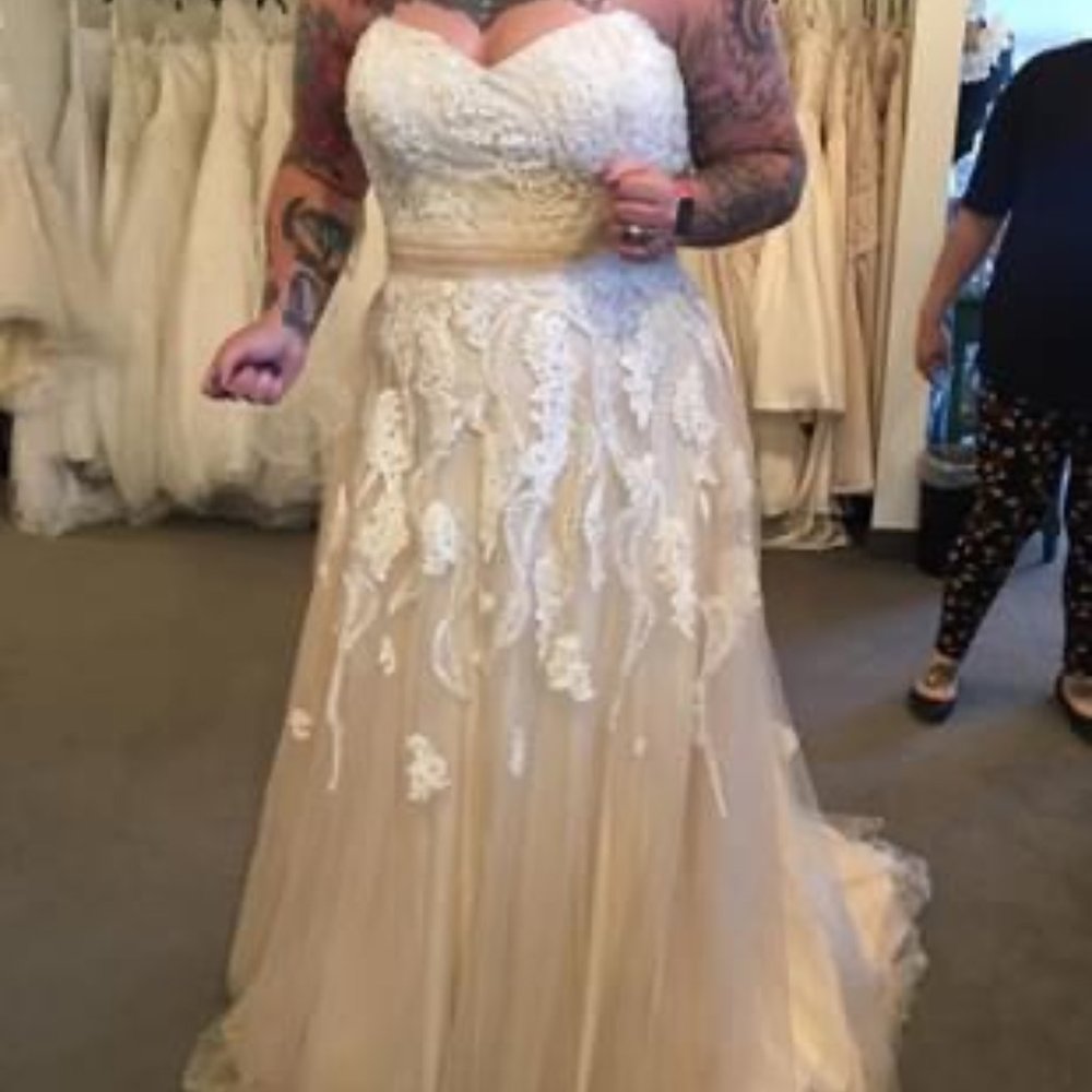 Lillian West Weding gown
